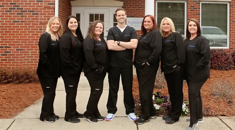 Staff of dentist office in Rock Hill called Piedmont Dental, Dr. Areheart