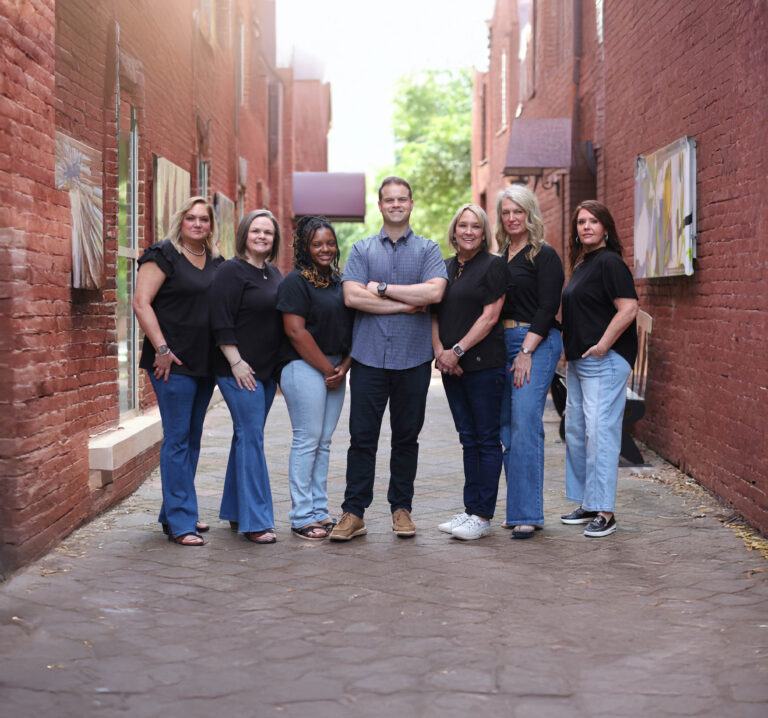 The Piedmont Dental team together in downtown Rock Hill