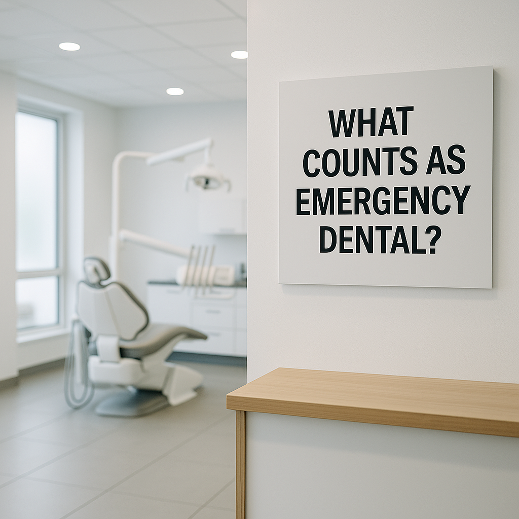 What counts as an emergency dental?