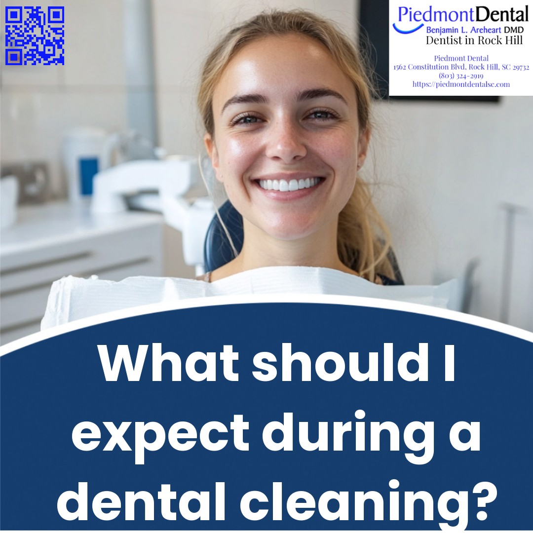 Gentle dental cleaning and exam at Piedmont Dental